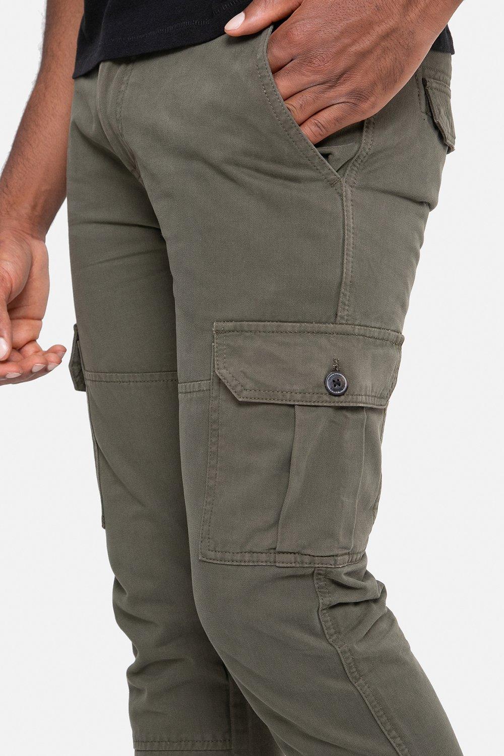 Kruze Mens Cargo Combat Jeans Heavy Duty Denim Trouser Work Pants All UK  Sizes | eBay